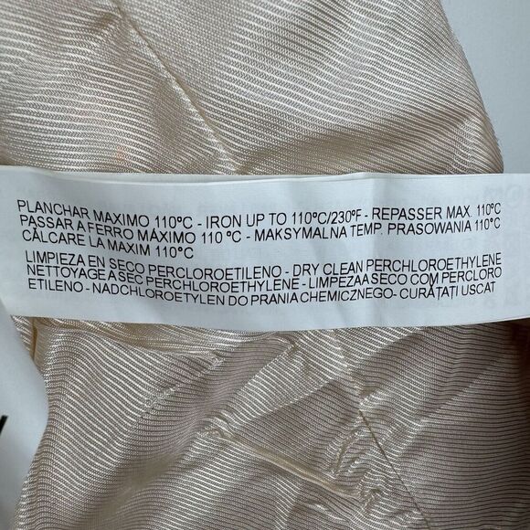 Zara Womens Tweed Moto Jacket Small Ivory Neon Texture Full Zip Blazer Career - Picture 13 of 16